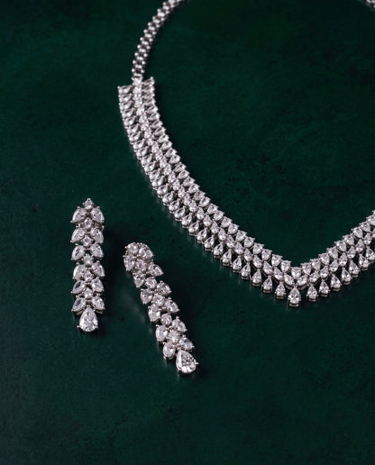 Royal Pear Drop Necklace Set