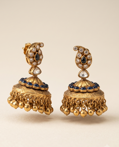 Classic Golden Jhumkas