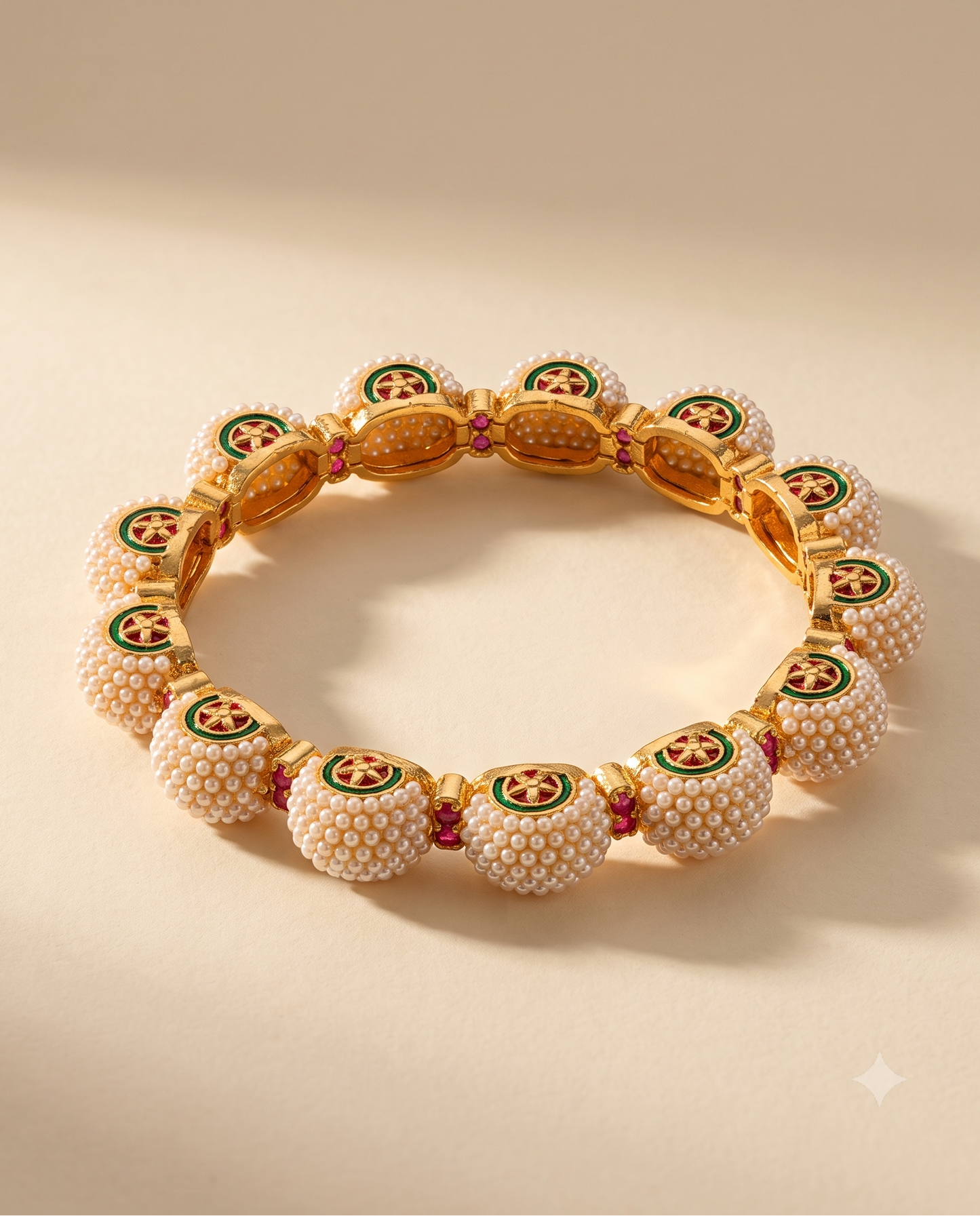 Moti Mandala Kada Bracelet