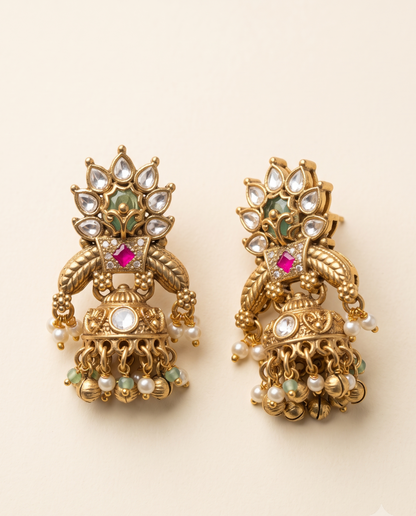Golden Darbaar Earrings