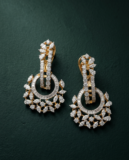 Pure Silver Chandelier Earrings