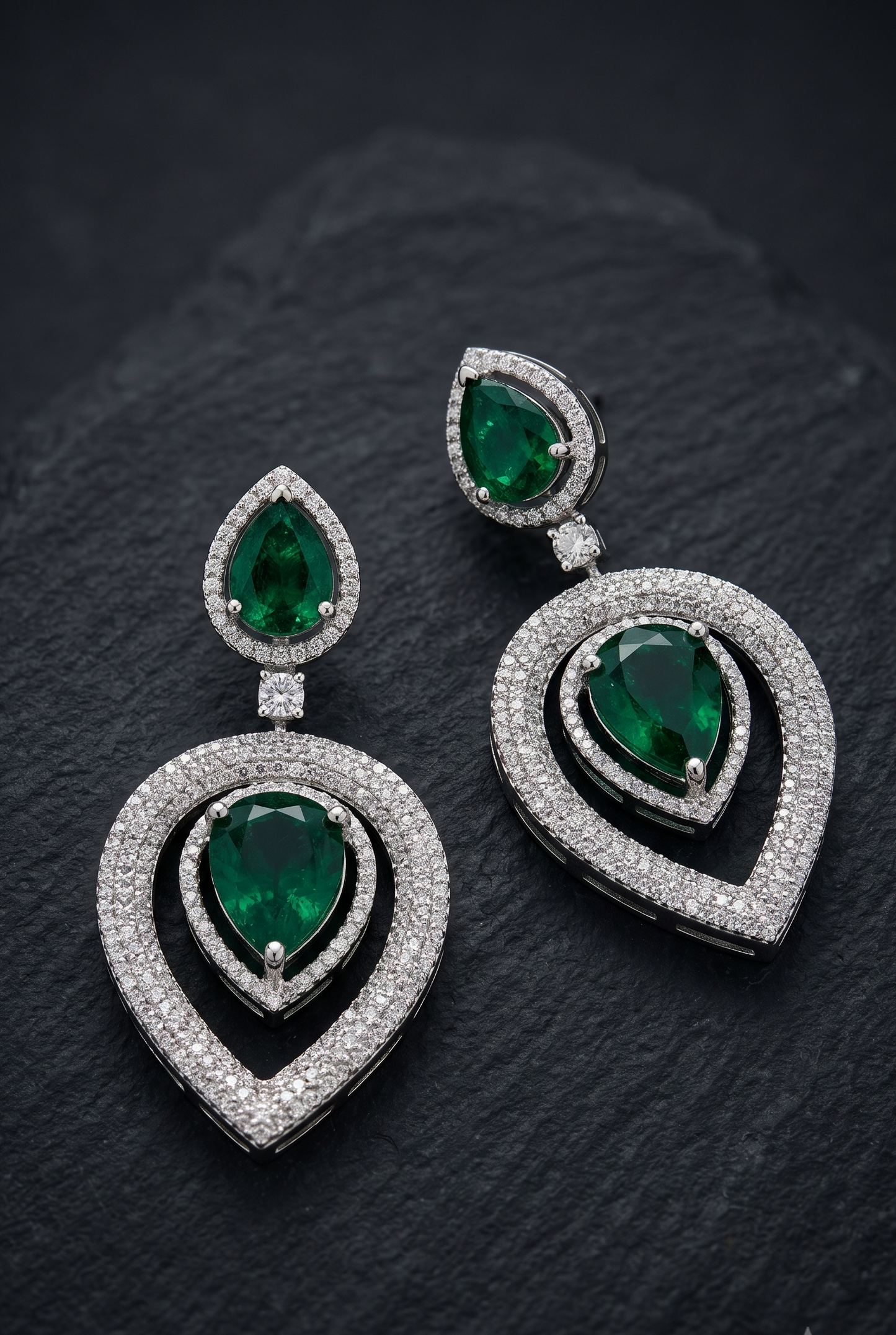Emerald Helen Earrings