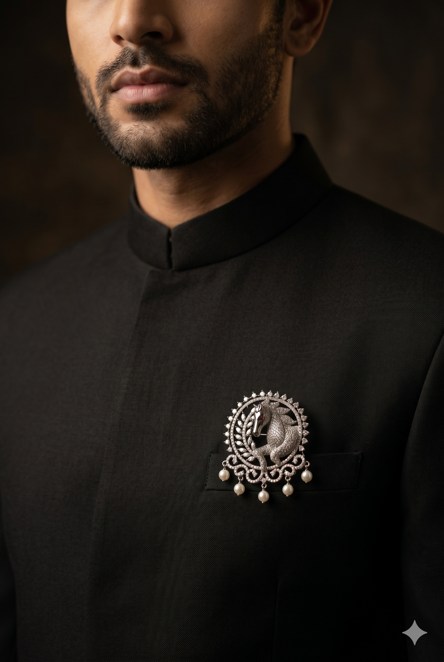 Stallion Insignia Brooch