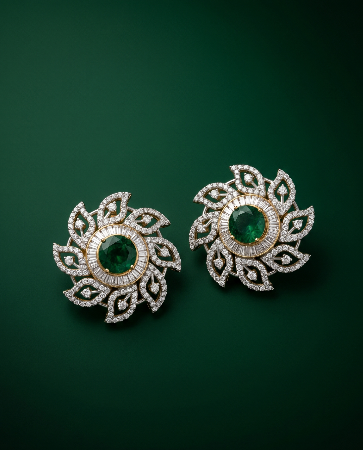 Pure SIlver Floral Bloom Studs