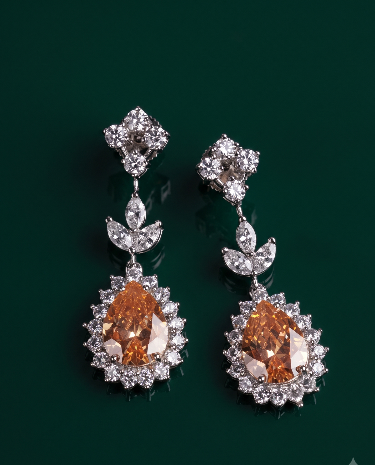 Amber Drop Necklace Set