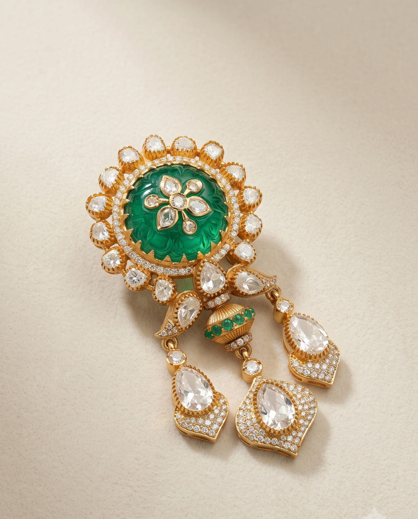 Golden Crest Brooch