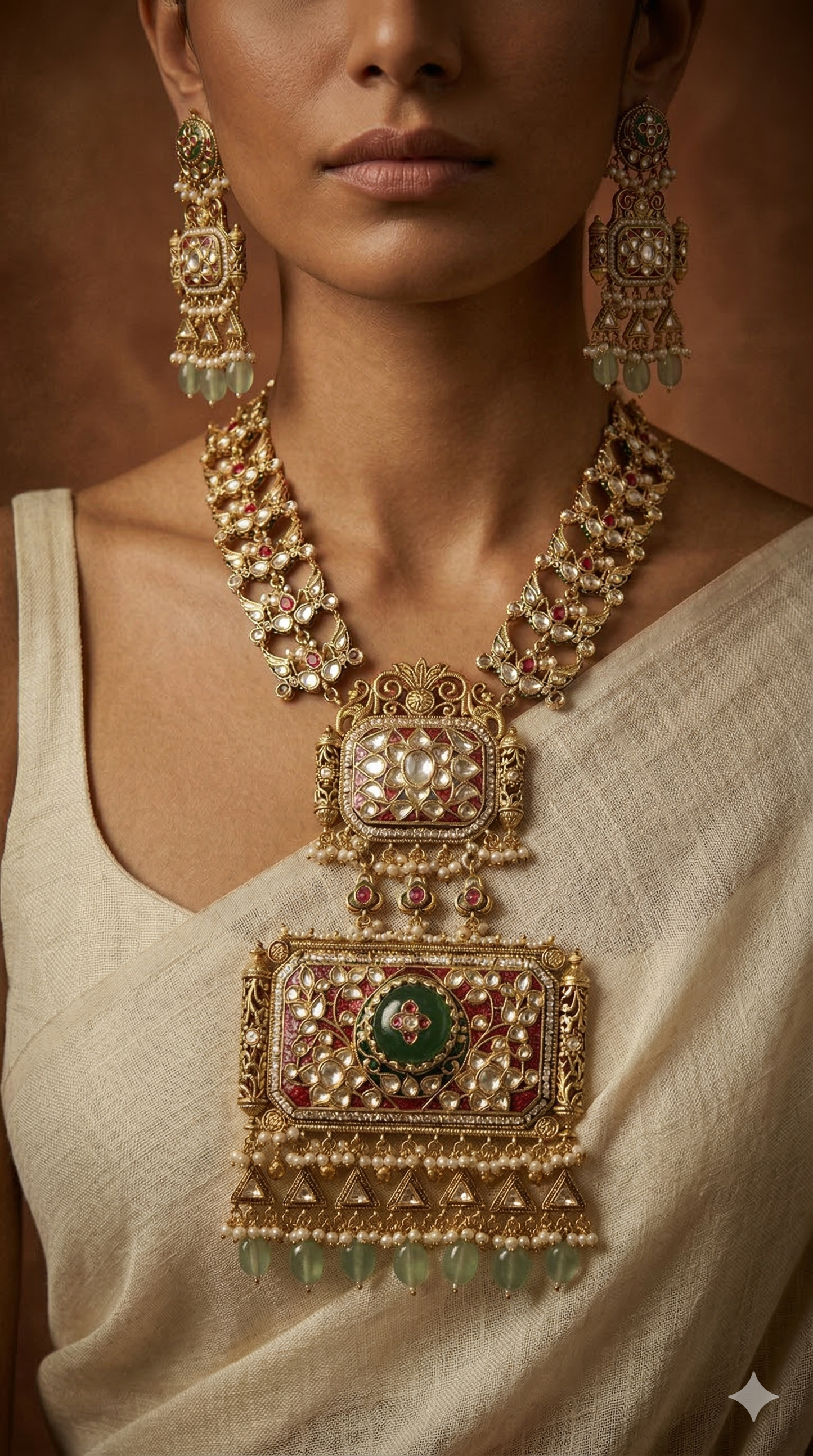 Polki Heritage Necklace Set