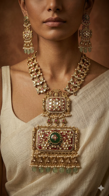 Polki Heritage Necklace Set