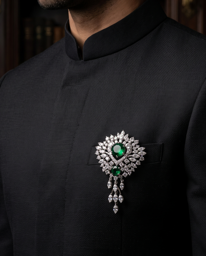 Pure Silver Vogue Sovereign Brooch
