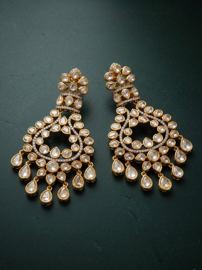 Royal Polki Chandbali