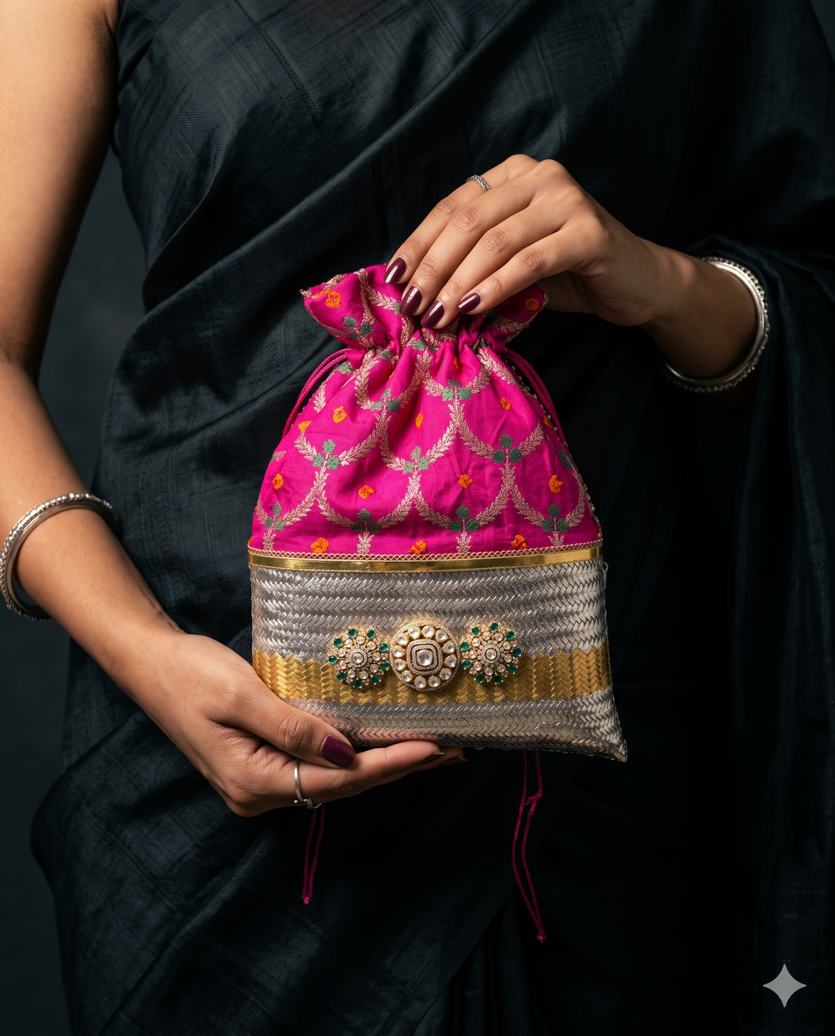 Pure Silver Rani Bagh Potli
