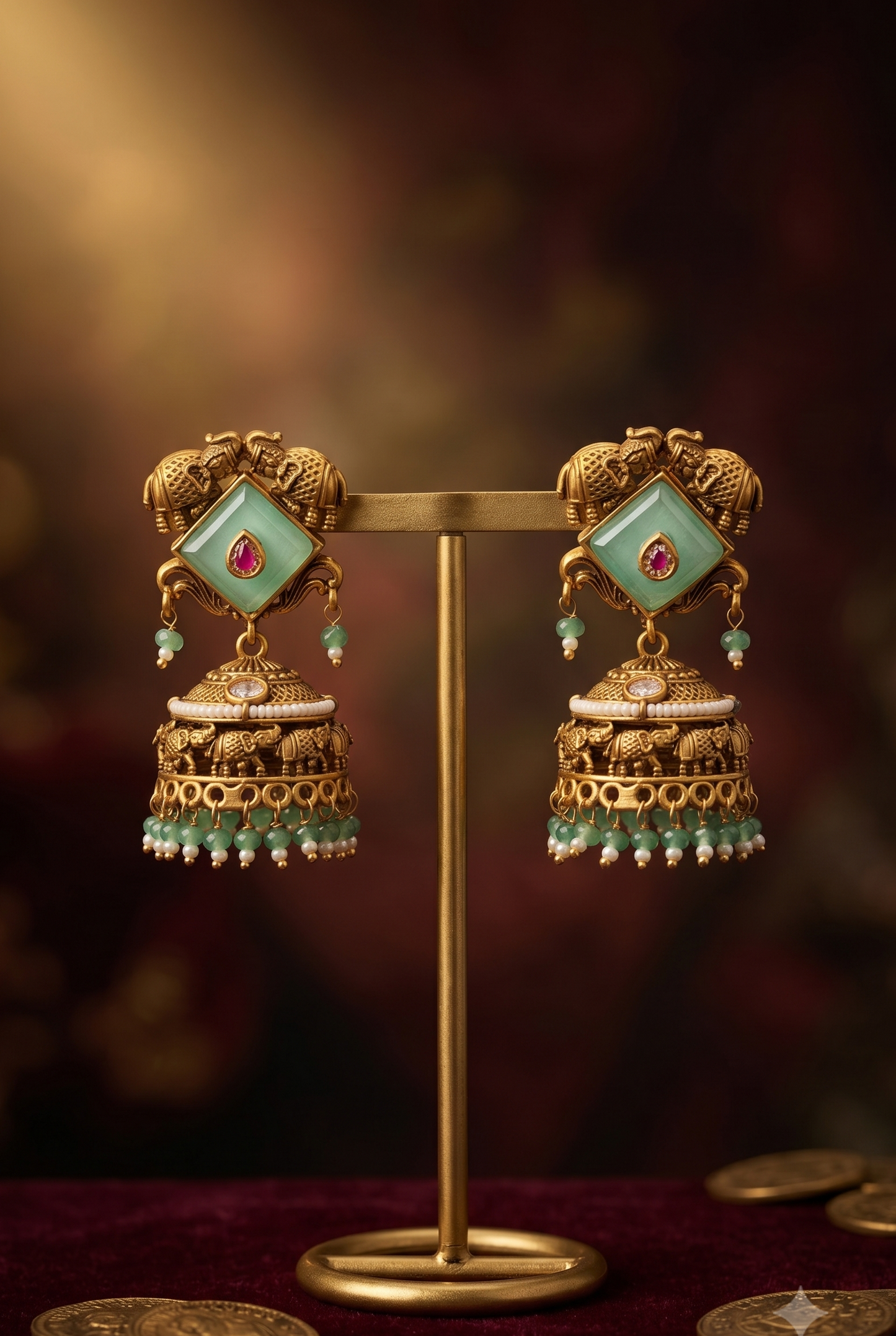 Vibrant Virasat Jhumkas