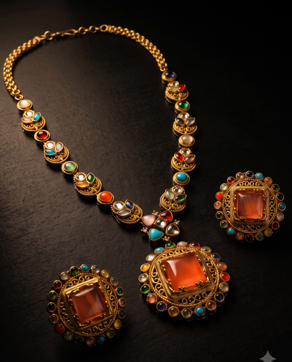 Gulbaag Coral Necklace Set