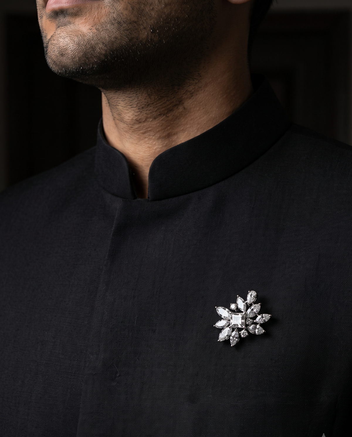 Pure Silver Constellation Brooch