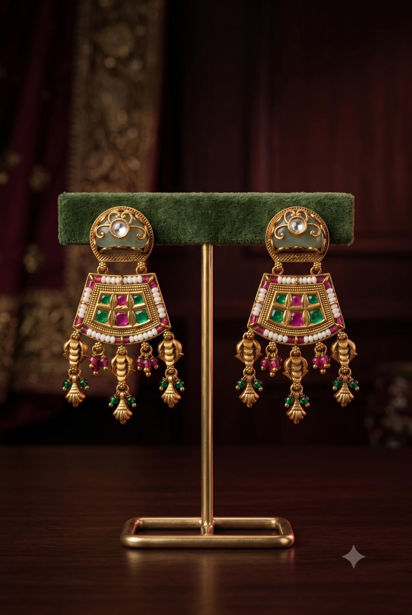 Regal Golden Necklace Set