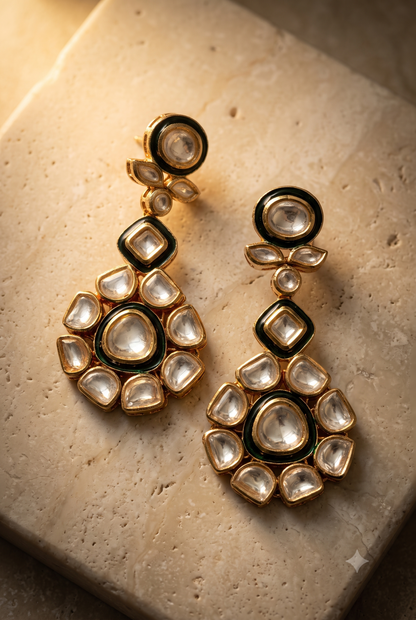 Kundan Halo Earrings