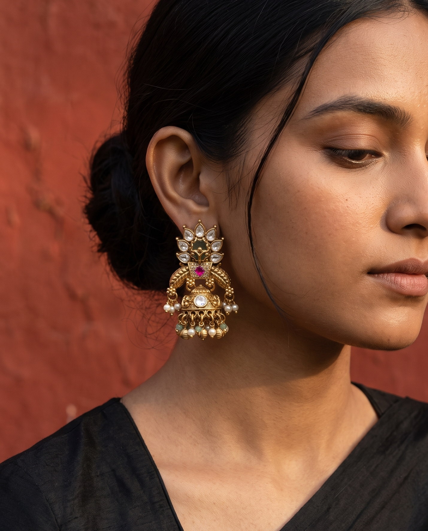 Golden Darbaar Earrings