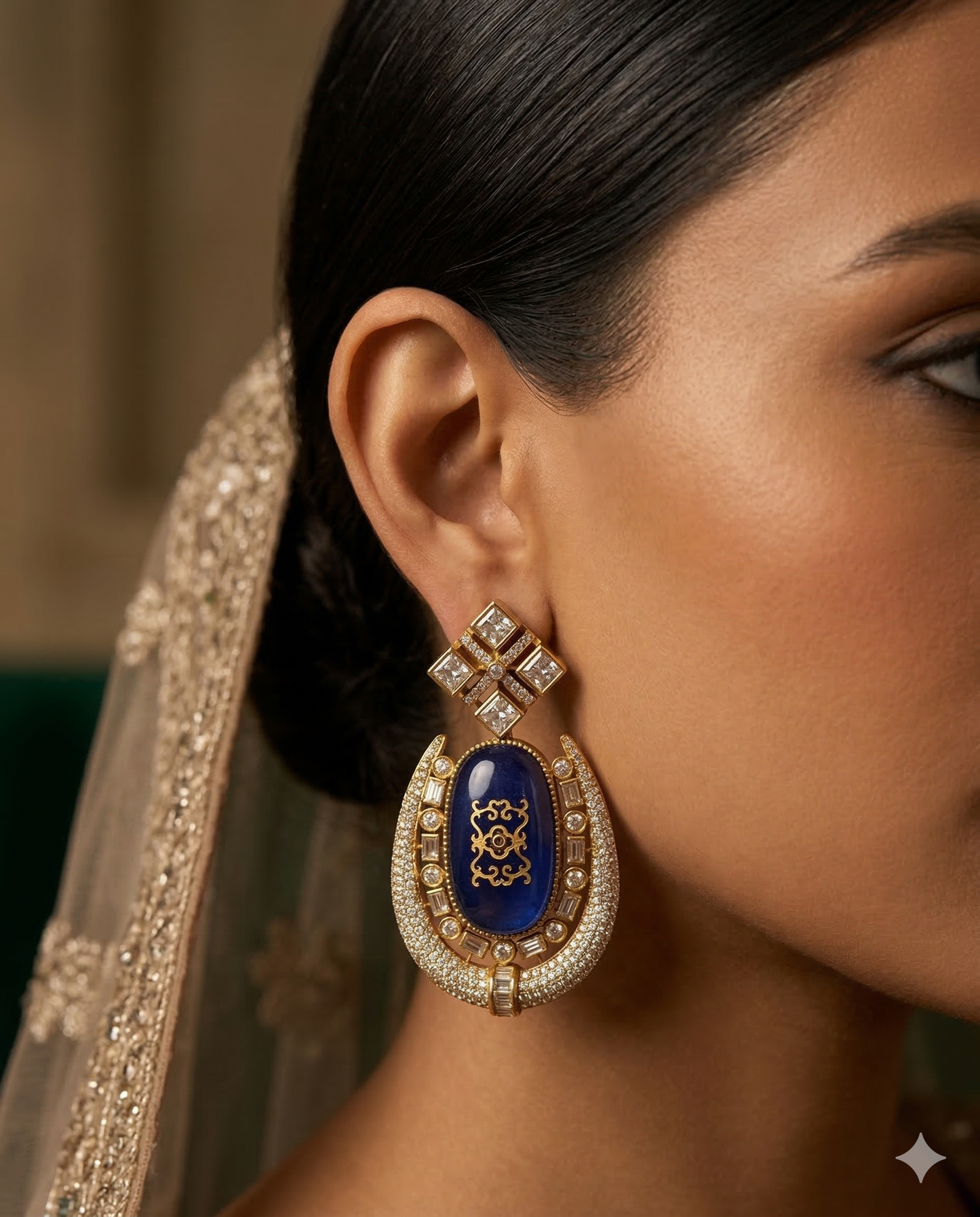Sapphire Noor Earrings