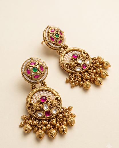 Dual Heritage Jhumkas