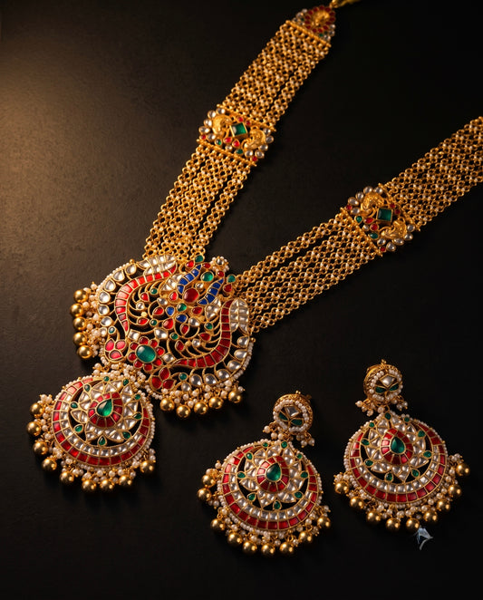 Royal Pachi Kundan Necklace Set