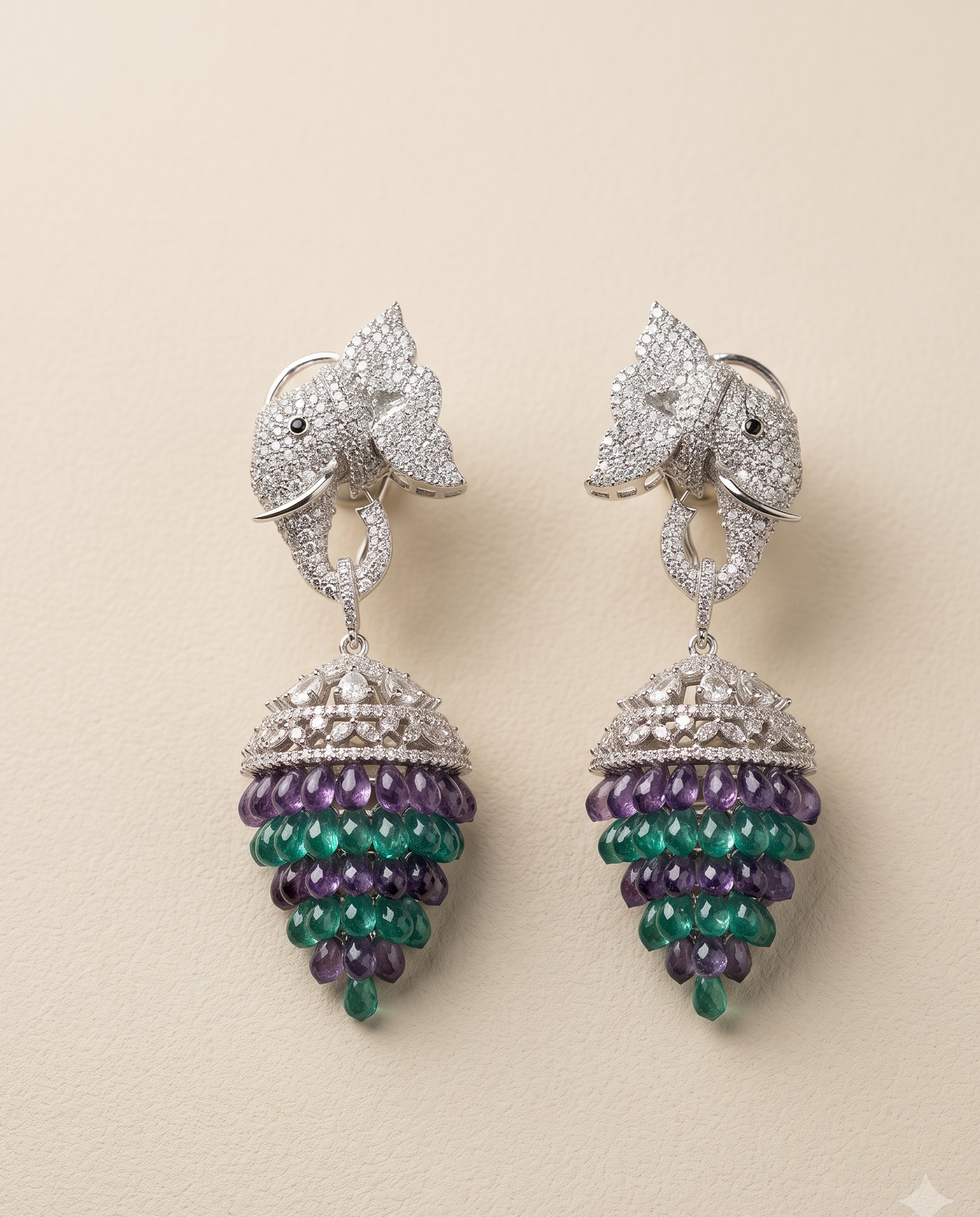 Chic Vibrant Motif Danglers