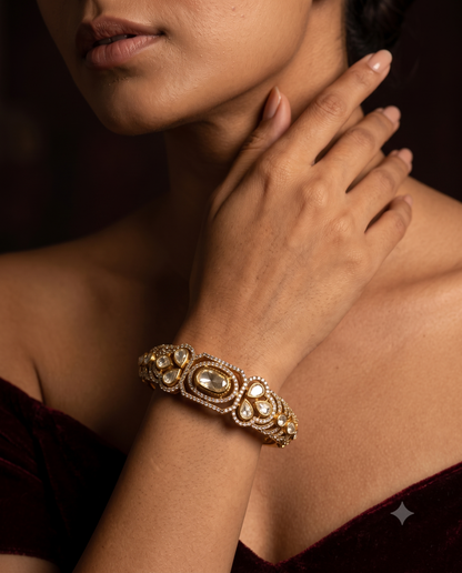 Polki Floral Bracelet