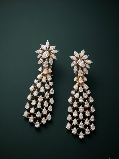 Pure Silver Celestial Bloom Earrings