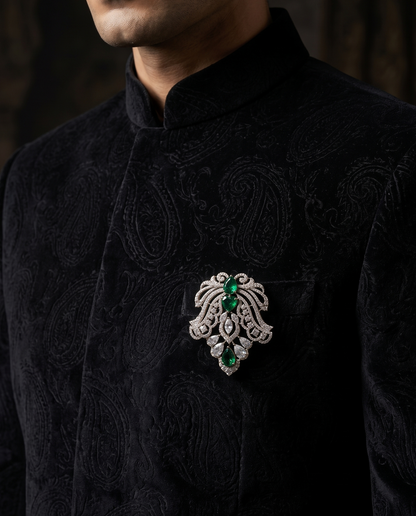 Pure Silver Imperial Constellation Brooch