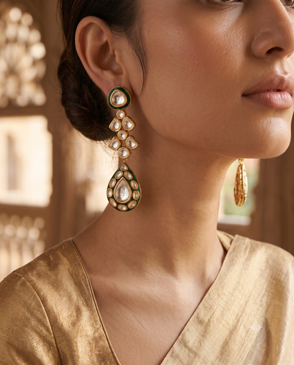 Elegant Meenakari Earrings