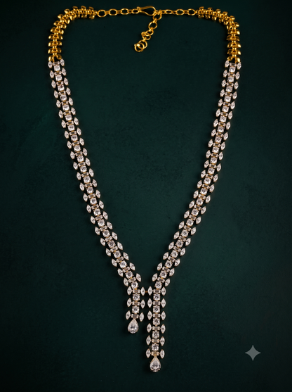 Pure Silver Dual Elegance Necklace Set
