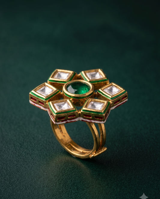 Celestial Polki Ring