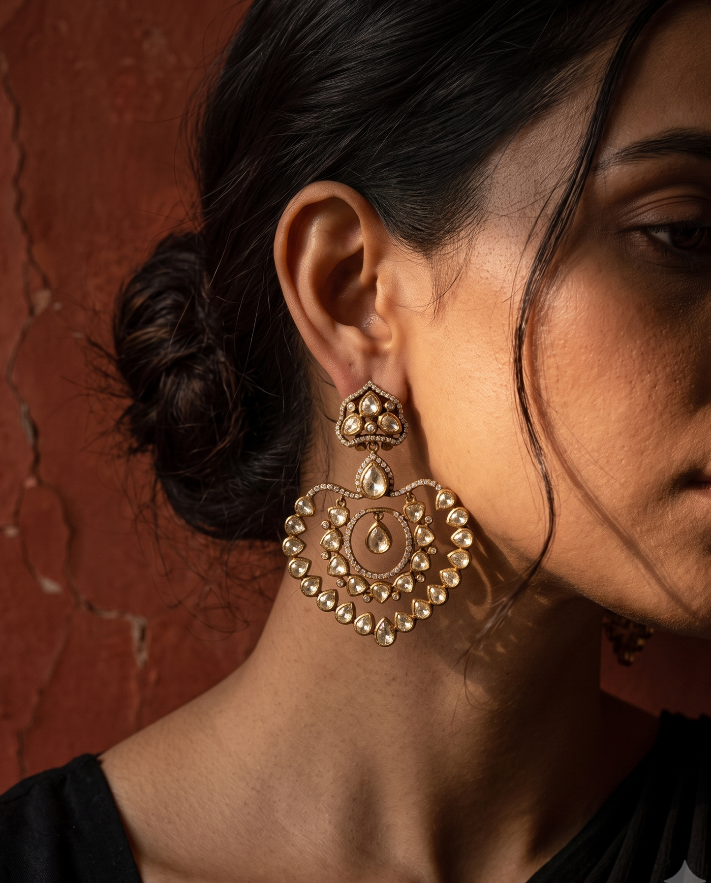 Golden Zeena Jhumkas