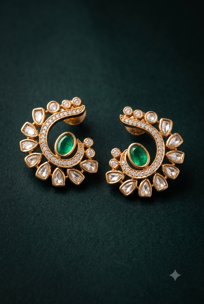 Polki Cascade Studs