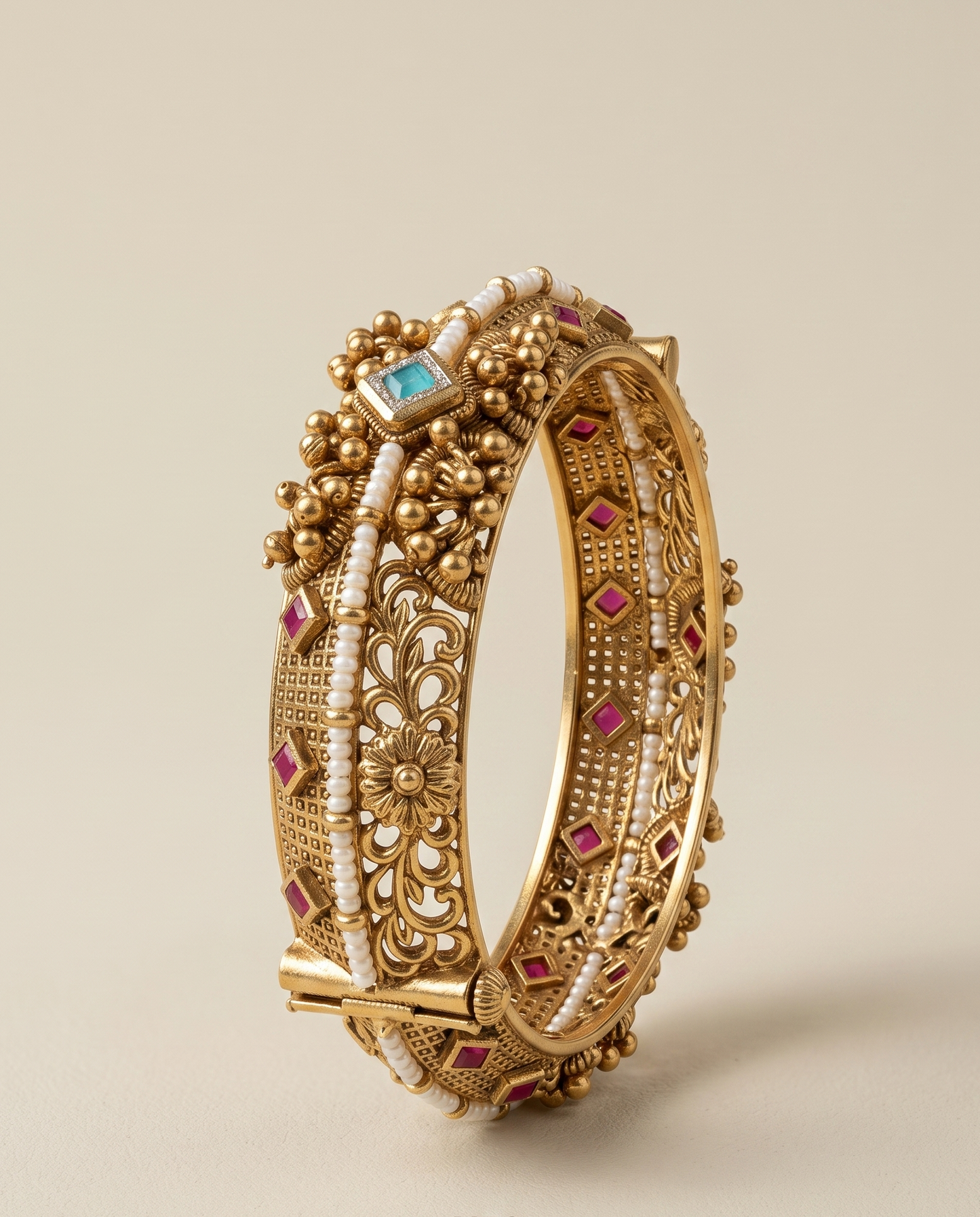 Virasat Golden Kada Bracelet