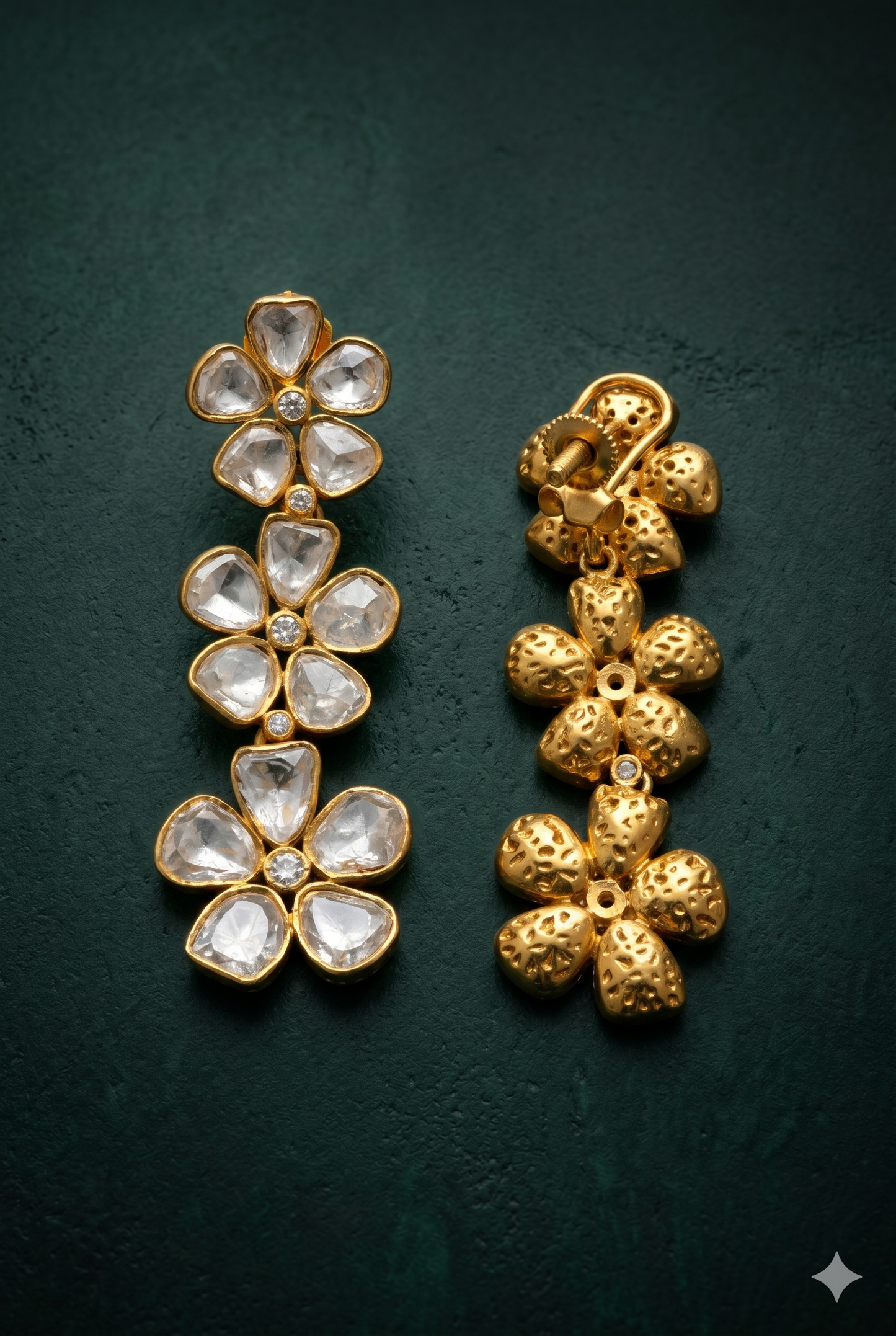 Floral Polki Danglers