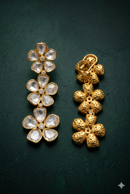 Floral Polki Danglers