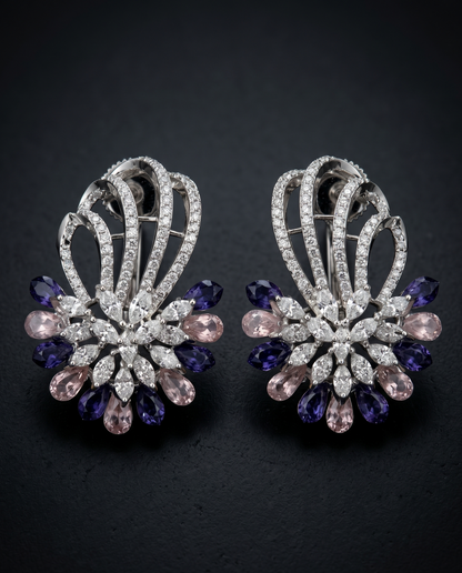 Lavender & Pearl Bloom Studs