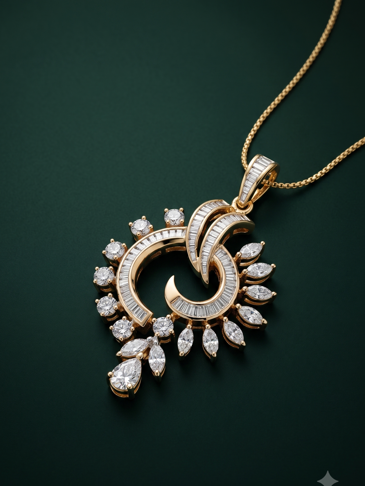 Pure Silver Aurelia Chain Pendant