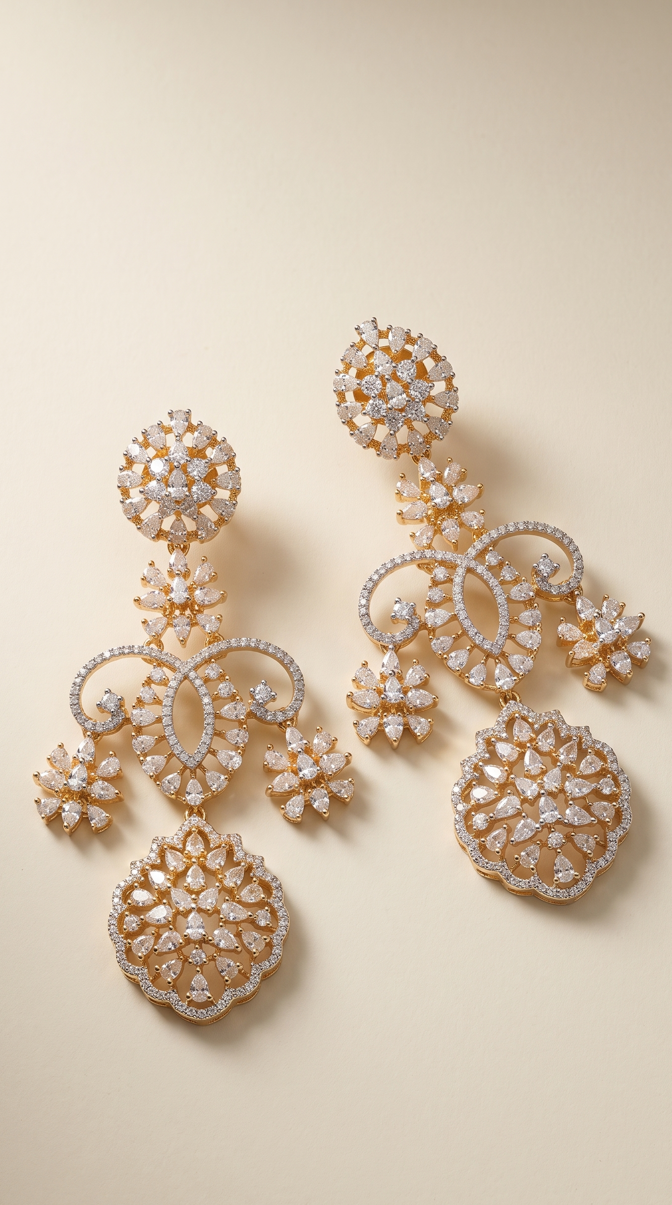 Golden Dazzle Danglers
