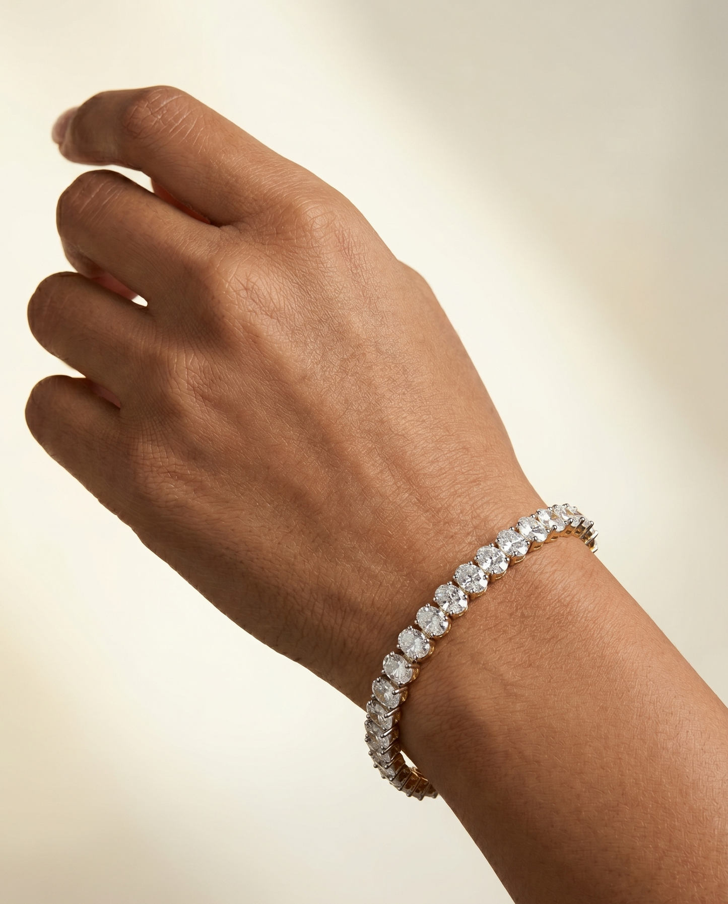 Pure Silver Oval Brilliance Bracelet