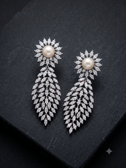 Pearl Starburst Earrings