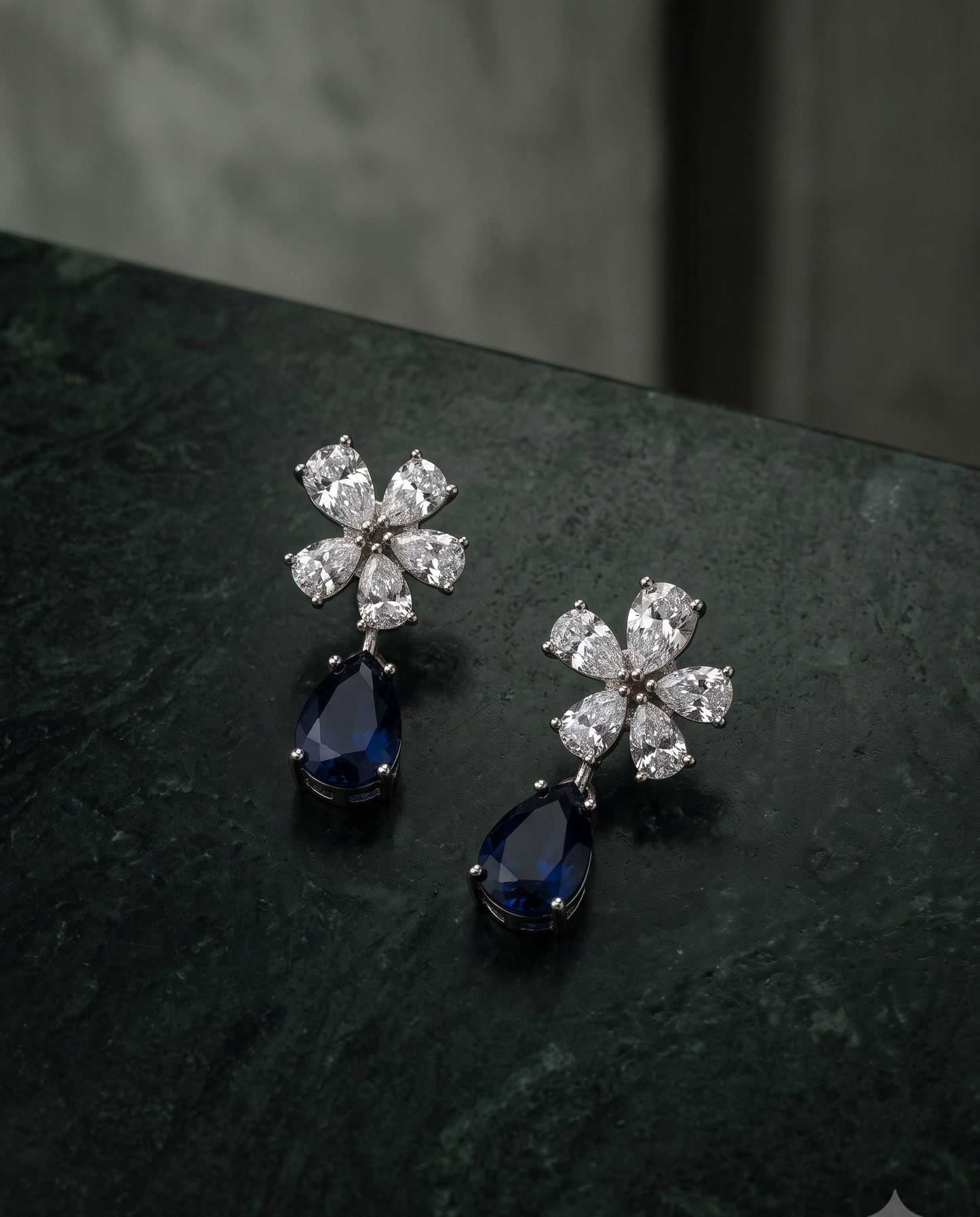 Sapphire Petal Drops