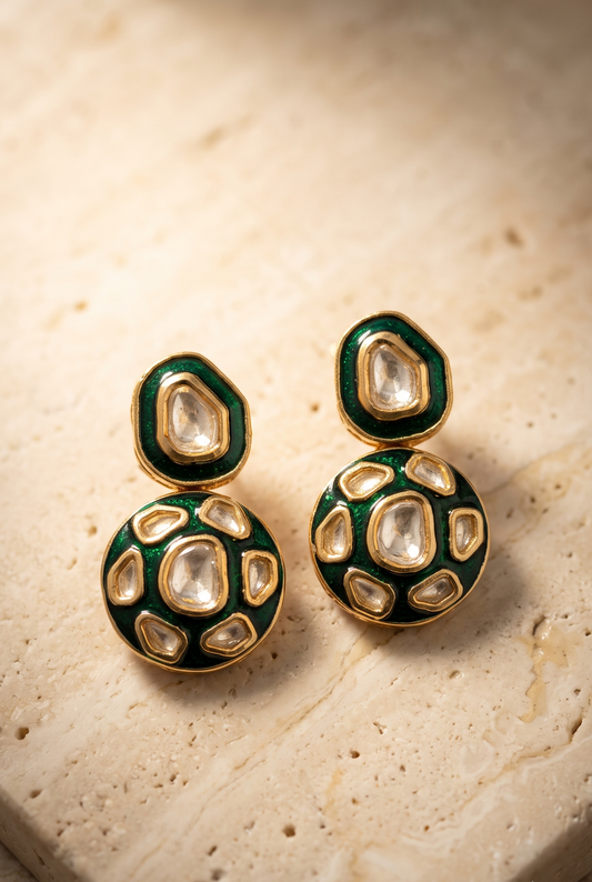 Dual Meenaakari Drops