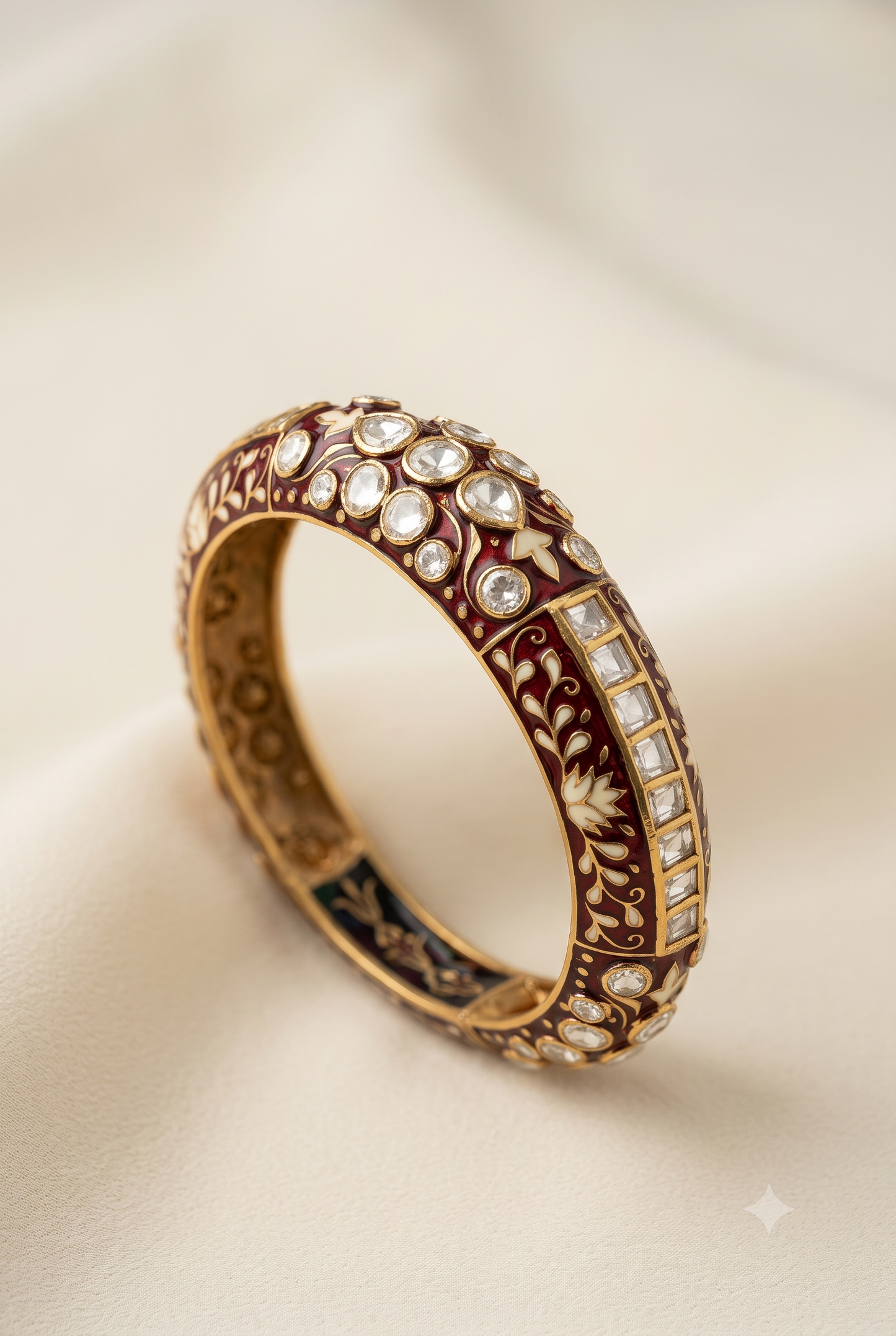 Meenakari Polki Bracelet