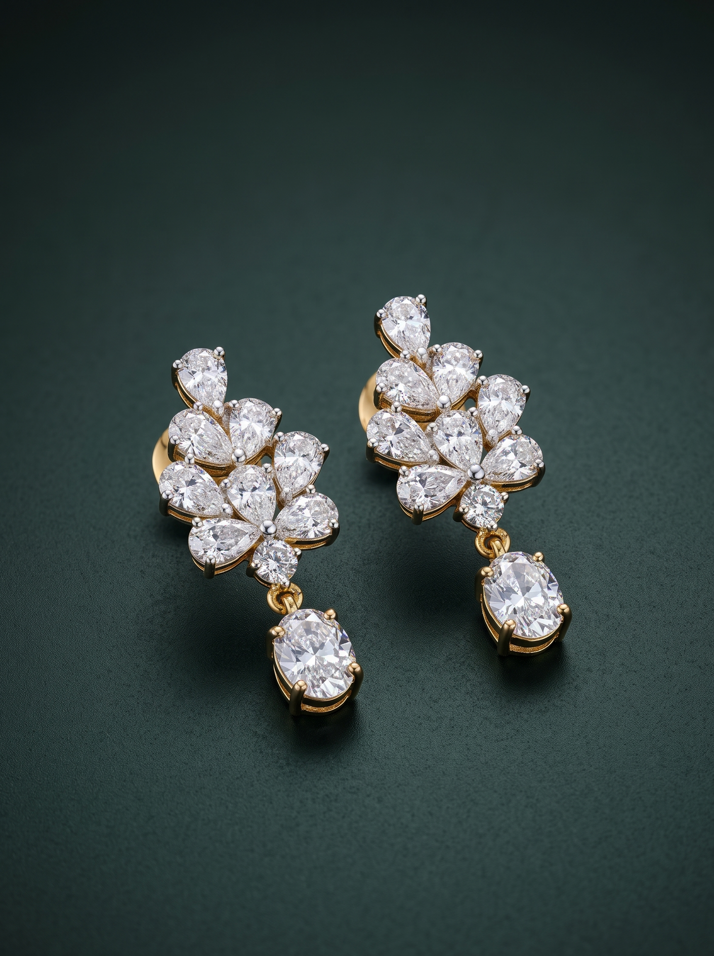 Pure Silver Oval Constellation Drops