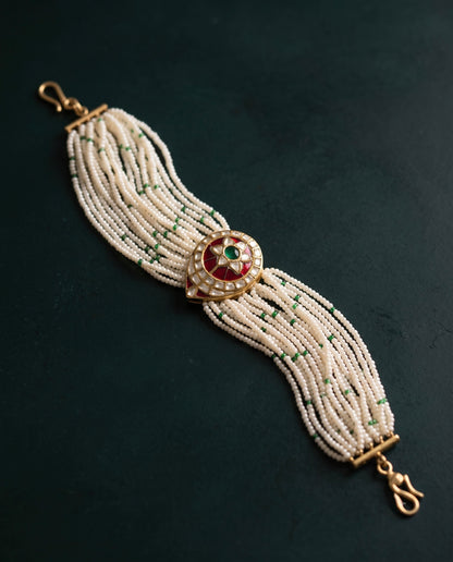 Pure Silver Mehr Moti Bracelet