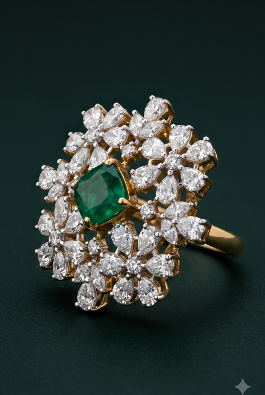 Pure Silver Enchanted Cocktail Ring