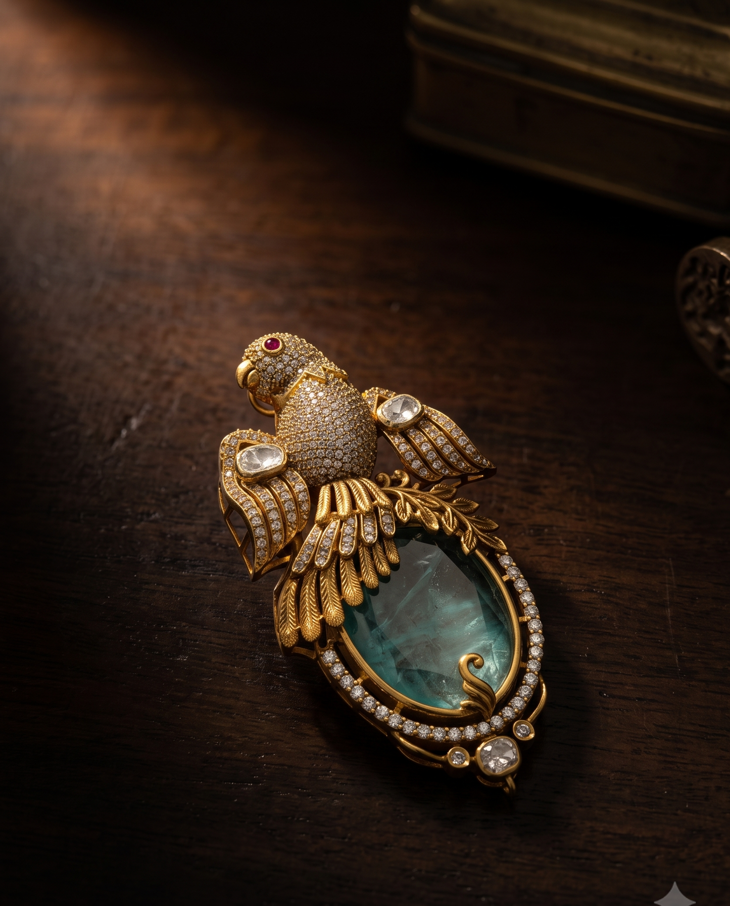 Golden Aranya Brooch