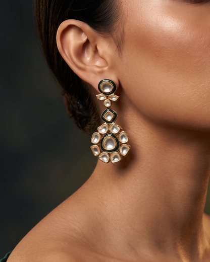 Kundan Halo Earrings