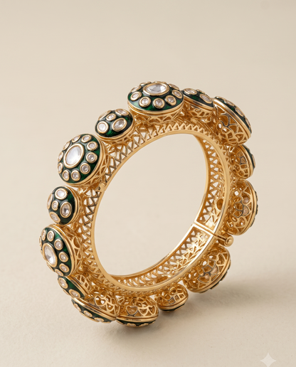 Mehr Meenakari Kada Bracelet